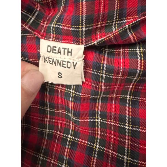 Red Studded Moto Vest Sleeveless Biker Jacket Punk Rocker Style - Picture 8 of 9